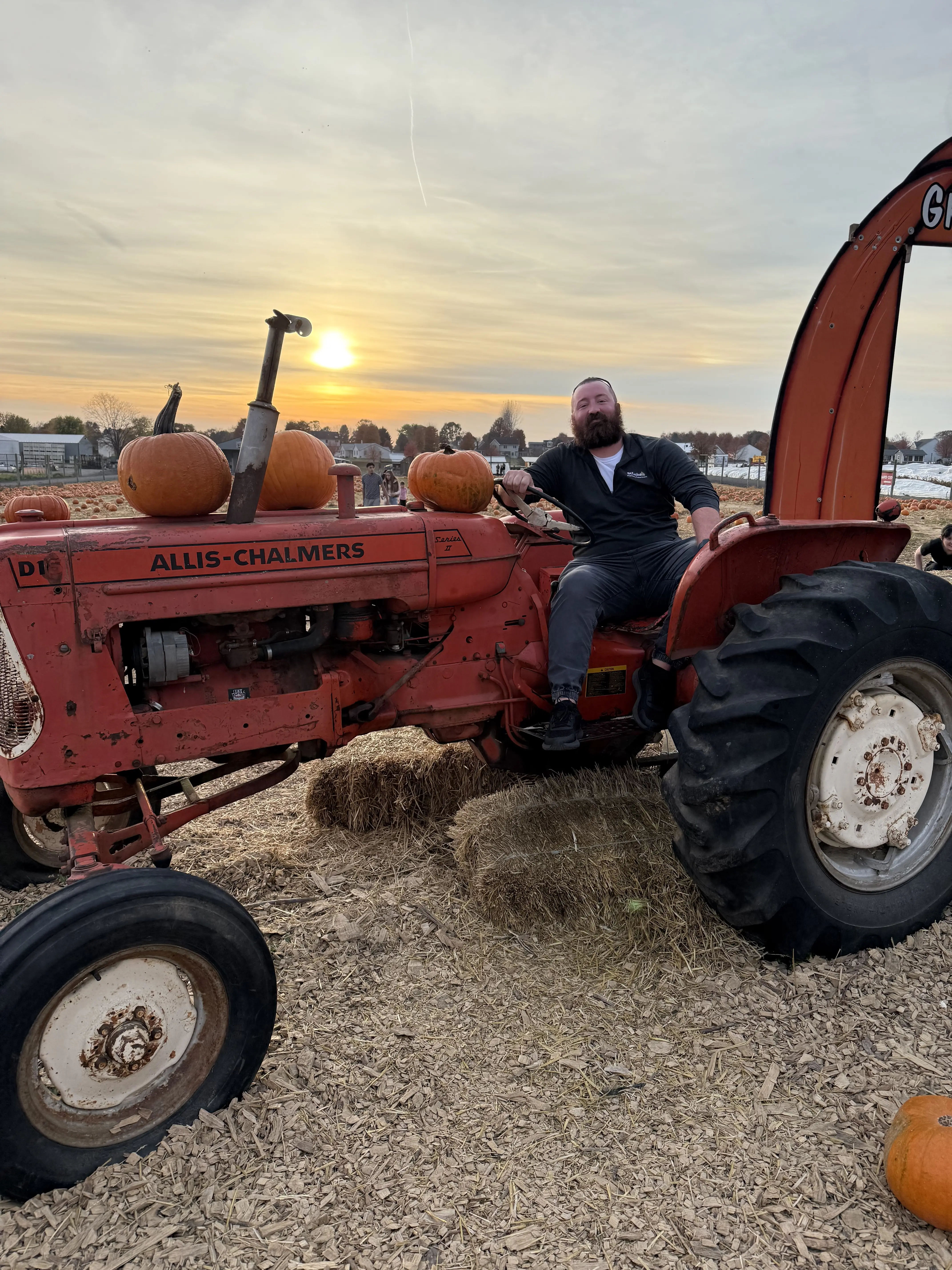 Alex on tractor