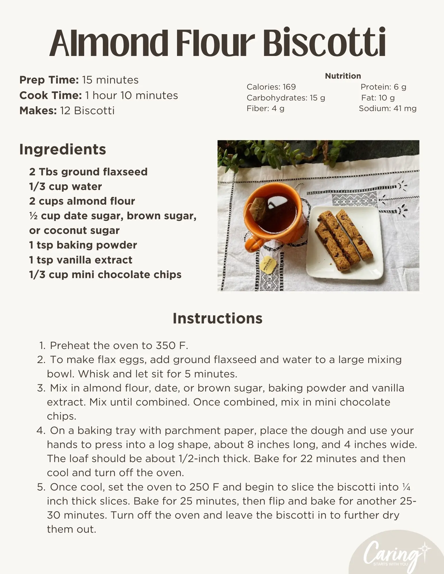 Almond Flour Biscotti Recipe