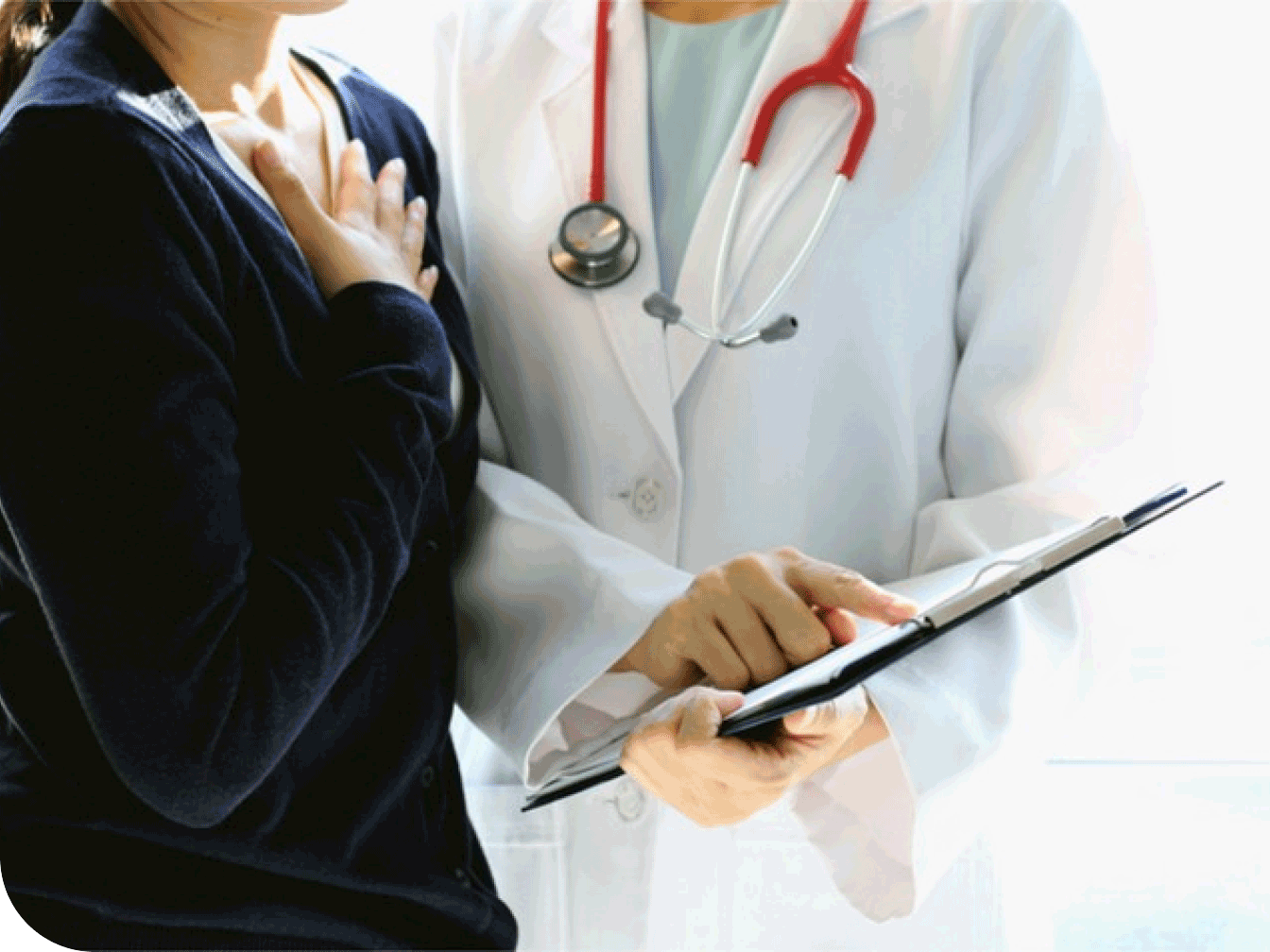 Doctor speaking with a patient