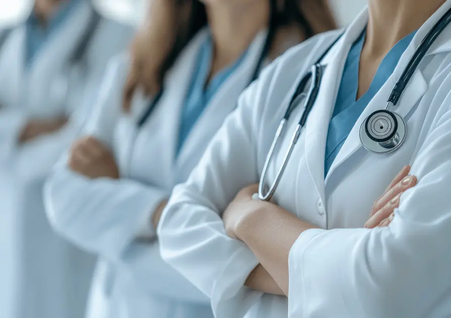 Group of doctors with arms crossed