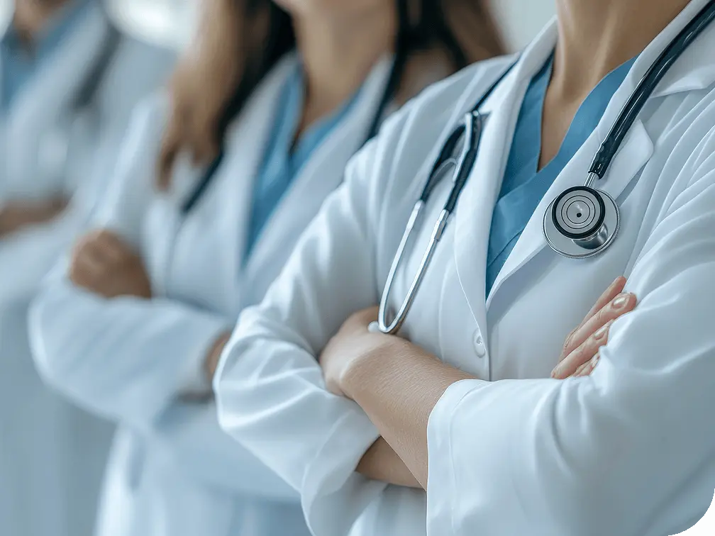 Group of doctors with arms crossed