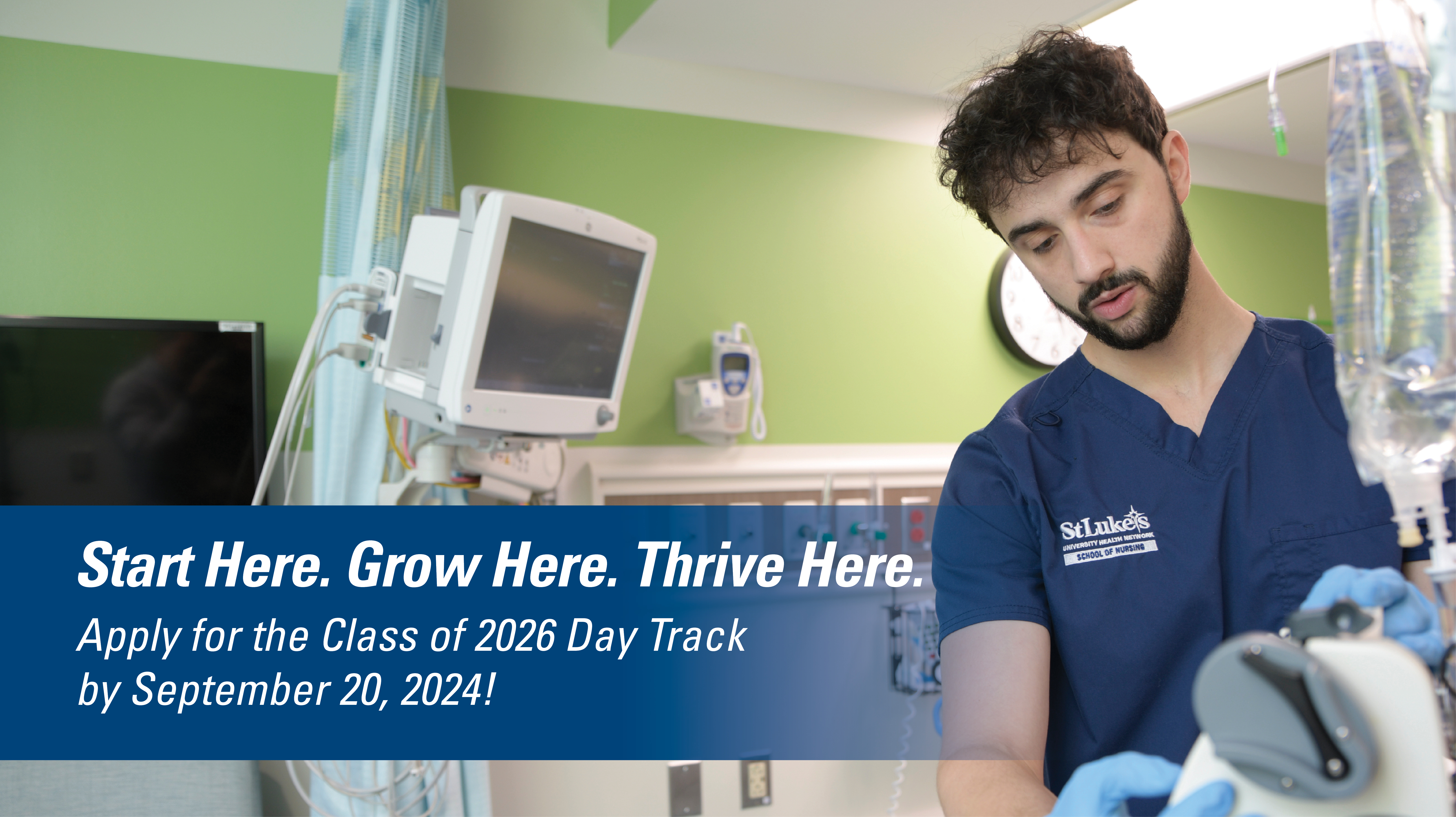 Start Here, Grow Here, Thrive Here. Apply for the Class of 2026 Day Track.
