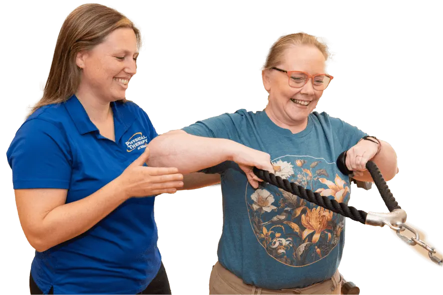 Physical Therapist helping patient